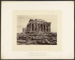 Parthenon, Aten, från väster