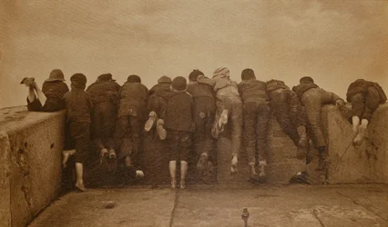 Spänning, ca 1889 (sepiafoto)