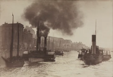 Utan titel Harbour Scene, ca. 1880.
