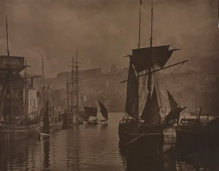 Whitby Harbor, ca. 1885.