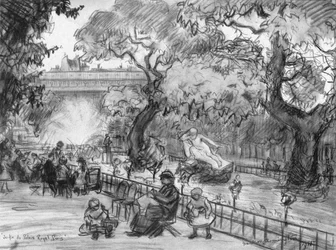 Garden of the Palais-Royal, 1915