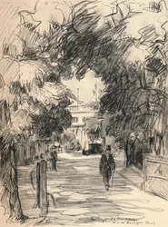 Förkatelansk restaurang, Bois de Boulogne, 1915