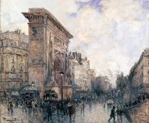 Triumfbågen från Porte St-Denis, Paris, c1875-1926