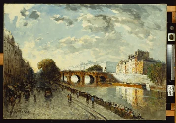 Seinen i Paris, Quai des Augustins, 1922