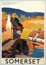 "Somerset", GWR-affisch, ca 1930-talet (tryck)
