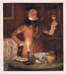 Mr Micawber i sitt rätta element