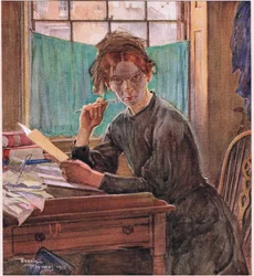 Sally Brass, ca 1920 (färglitografi)