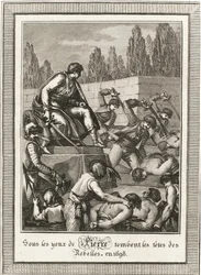 Avrättningen av Streltsy. Från: Histoire de Russie av Blin de Sainmore, ca. 1800