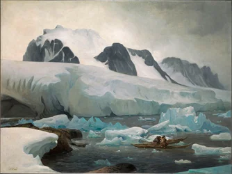 Eskimåkajaker, kyssen, 1842.