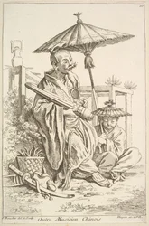 En annan kinesisk musiker, 1738-45.