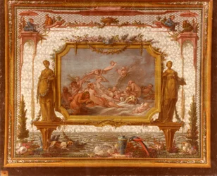 François BOUCHER, Maurice JACQUES - MODELL FÖR TAPESTRY. Venus på vattnet, GOB-28-001