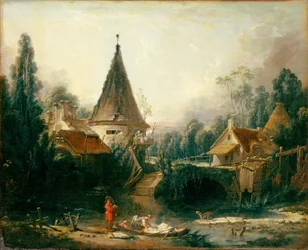 Franska: Paysage près de Beauvais Landskap nära Beauvais