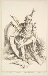Annan kinesisk soldat, 1738-45.
