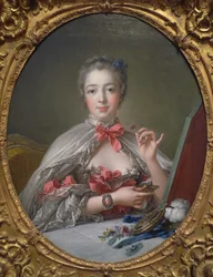 Porträtt av Marquise de Pompadour 1721-1764, 1750