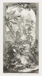 Rocaille [Rococo Design] i Nouveaux Morceaux pour des paravents [Nya koncept för skärmar]