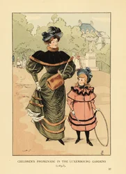 Barnpromenaden i Luxembourgträdgården 1893