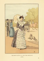 Huvudgatan i Parc Monceau