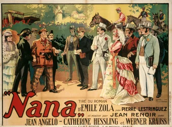 Filmaffisch Nana av Jean Renoir, 1926.