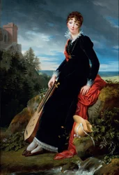 Porträtt av grevinnan Katarzyna Joanna Gabrielle Starzenska (1782-1862).