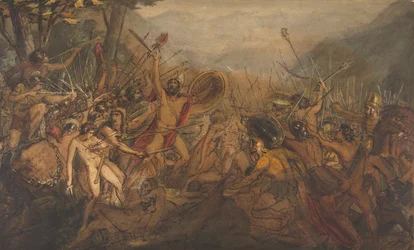 Slagscen, 1800-talet.