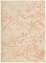 Stigmatiseringen av Saint Francis, första tredje 1700-talet.