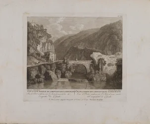 Vy över en del av klostret S. Cosimato (nr III)