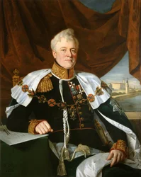 Porträtt av prins Dmitrij Vladimirovich Golitsyn 1771-1844, 1835