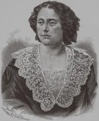 Porträtt av prinsessan Nino Aleksandrovna Griboyedova född Chavchavadze, 1886