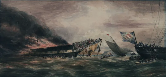 Bränning av emigrantfartyget Ocean Monarch, 24 augusti 1848