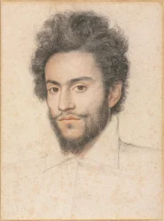 Ung man med skägg, 1600-talet.