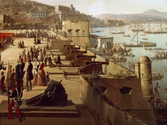 Kanonerna i Detailfästningen. Neapel, Museo Nazionale di San Martino