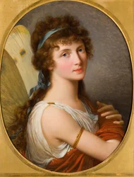 Porträtt av Lady Charlemont som Psyke