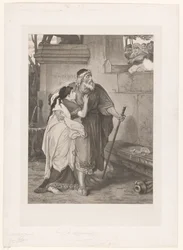 Blind Oidipus ledd av Antigone