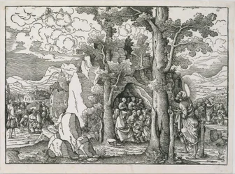 Scener från The Life of Saint John the Baptist, CA. 1522.