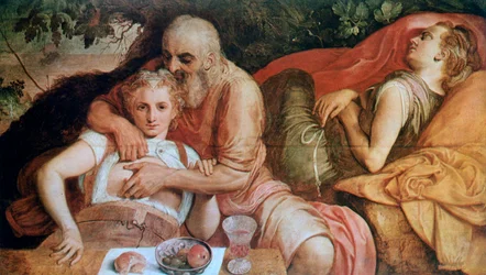 Lot och hans döttrar, cirka 1550