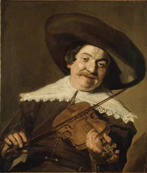 Daniel van Aken Playing the Violin, ca 1640 (olja på duk)