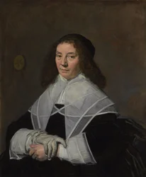Nederländska: Porträtt av Dorothea Berck (1593-1684) Porträtt av Dorothea Berck