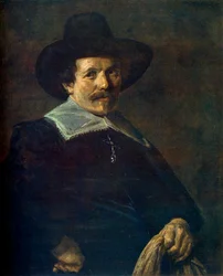Porträtt av en man som håller handskar, c1645, 1912.