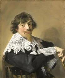 Porträtt av en man





















 Möjligen Nicolaes Hasselaer (1593-1635). Bryggare och kapten-major för en militärkår i Amsterdam