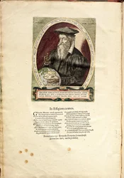 Porträtt av Gerardus Mercator 1512-1594, 62 år gammal