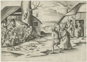 Mary och Joseph på ett värdshus
