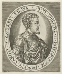 Porträtt av kung Filip II, kung av Spanien