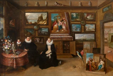 Samlingen av målningar av Sebastian Leerse, ca 1610 (olja på panel)