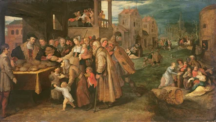 The Seven Works of Mercy, c.1606-16 (olja på panel)