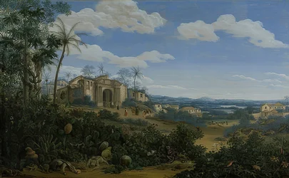 Utsikt över Olinda, Brasilien. 1662