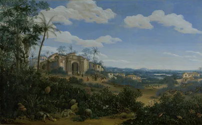 Utsikt över Olinda, Brasilien, 1662