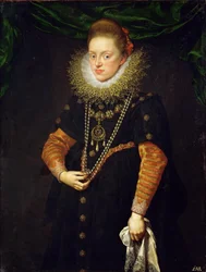 Porträtt av Konstanz av Österrike 15881631, drottning av Polen, ca 1603