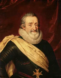 Porträtt av Henri IV (1553-1610) kung av Frankrike