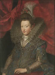 Porträtt av Margherita Gonzaga 1591-1632, hertiginna av Lorraine, ca. 1605.