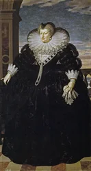 Porträtt av Marie de Medici 1575-1642